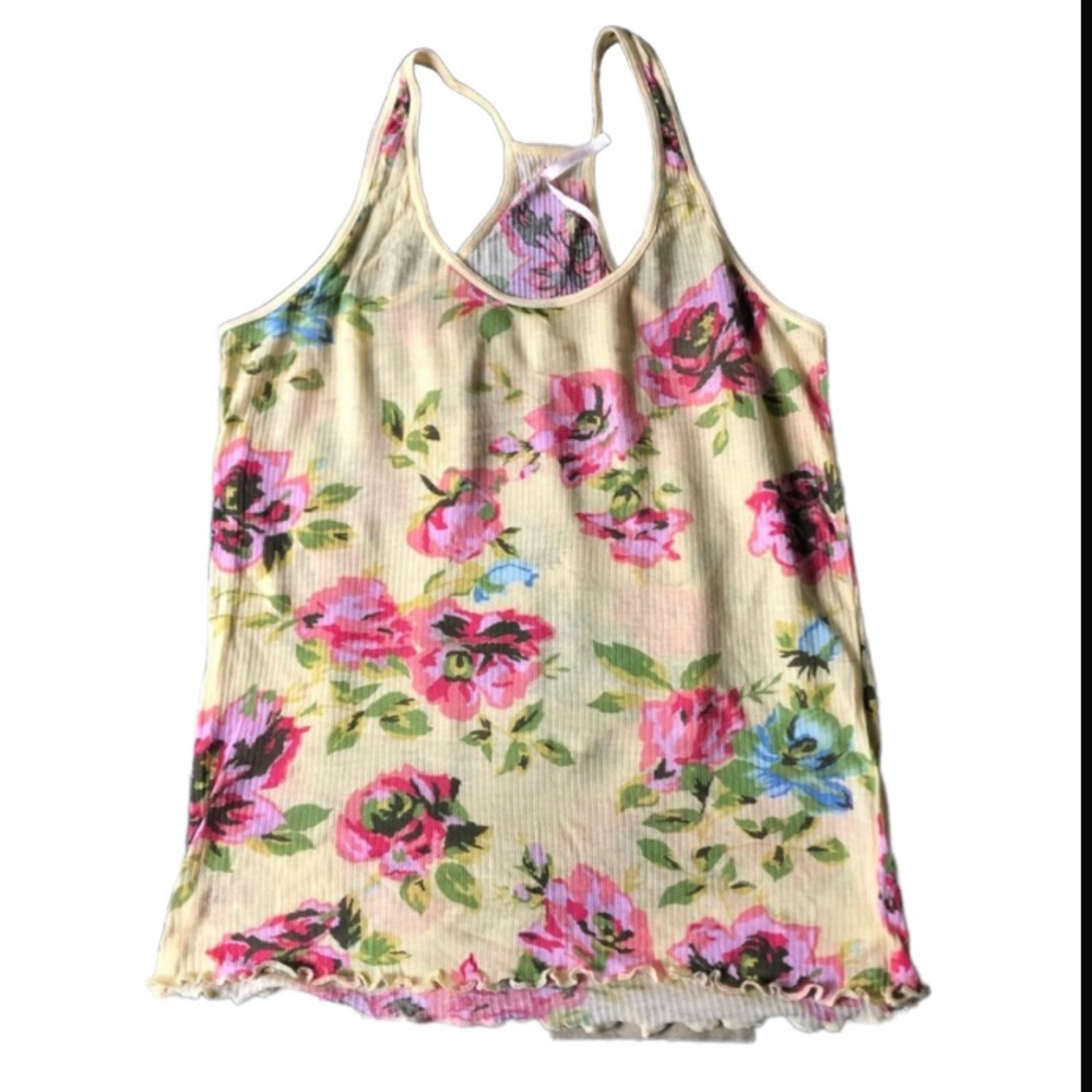 Free People floral tank NWOT